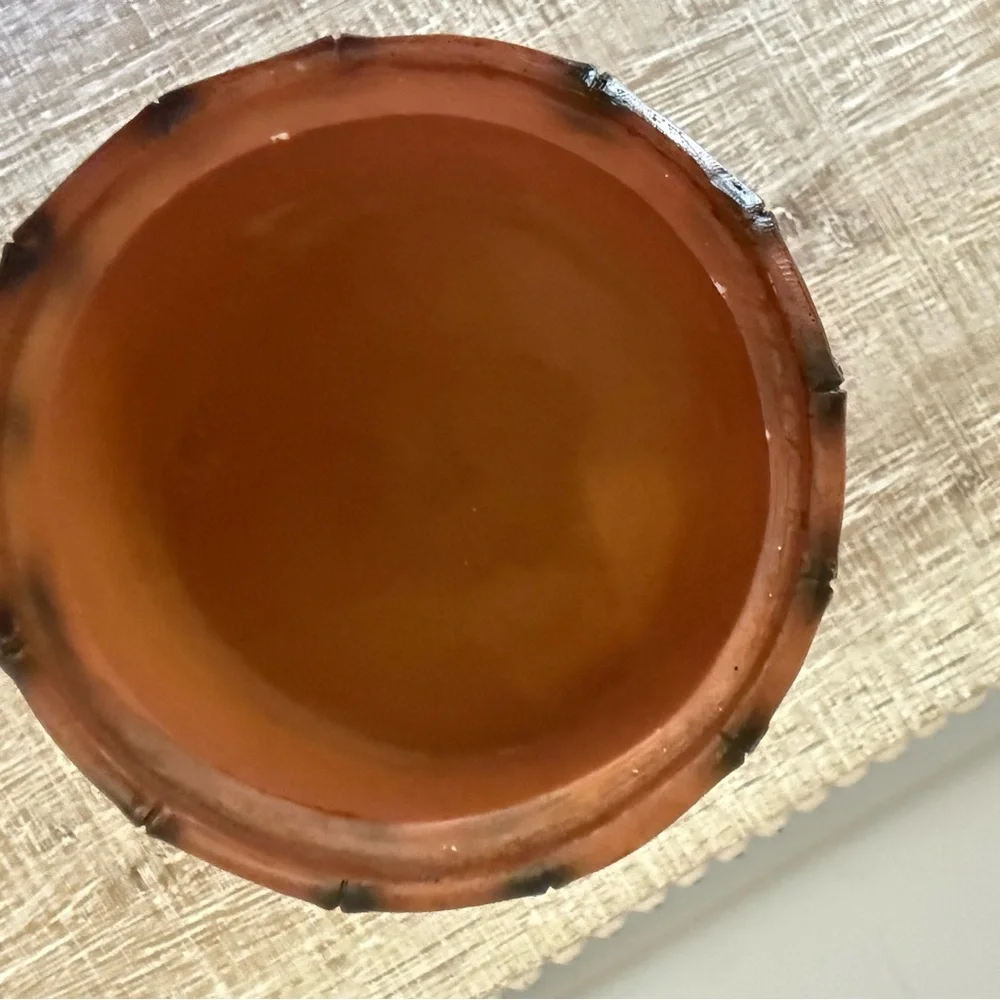 Brown Lantern Shaped Jar with Lid, UGC